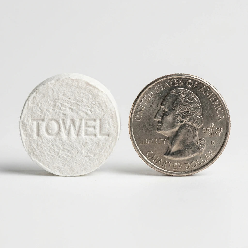 WanderWipe Eco-Friendly Compressed Coin Towels (100-Pack)