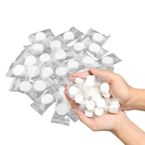Compressed coin towel 100-pack individually wrapped